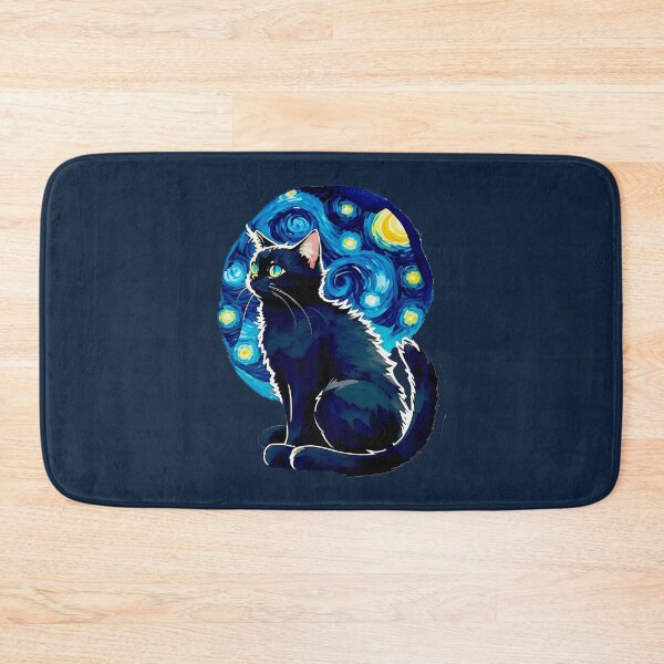 Item preview, gato estrellado van gogh designed and sold by Vangoholic.