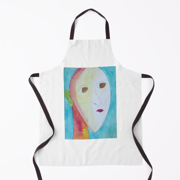 Item preview, quirky face with brown eyes designed and sold by cardanart.