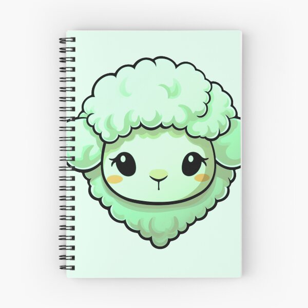 Item preview, Fluffy Cute Green Sheep designed and sold by Rauens.