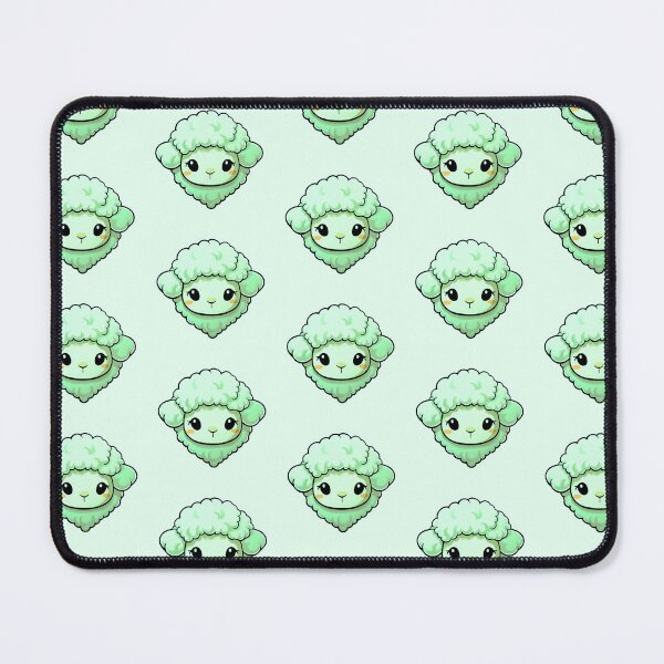 Item preview, Fluffy Cute Green Sheep designed and sold by Rauens.