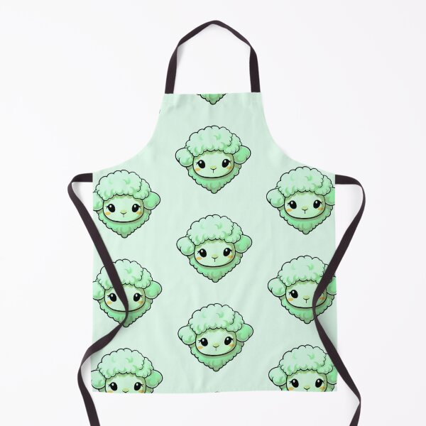 Item preview, Fluffy Cute Green Sheep designed and sold by Rauens.