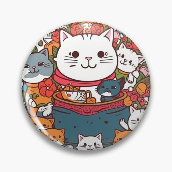 Artikelvorschau, Posh Graphic Cat Design Snap Closure Pillow for Feline entworfen und verkauft von DooodleGod.