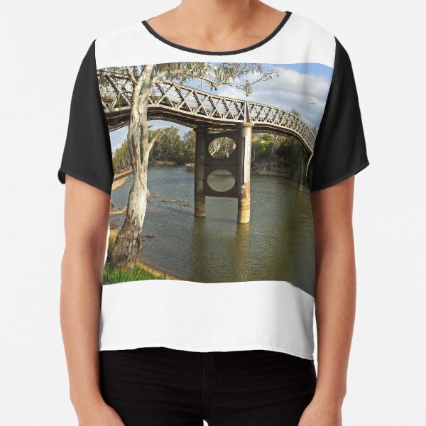 Murray River at Corowa Chiffon Top