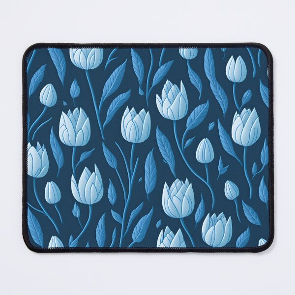 Item preview, White Tulips Seamless Patterns designed and sold by ViralVibeLab.