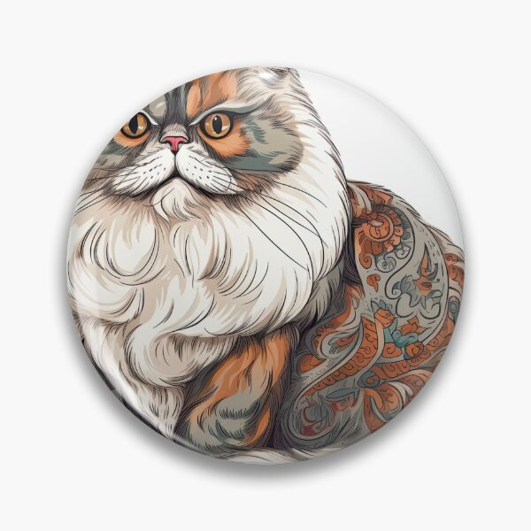 Item preview, Fluffy Persian PoshPet - Stylish Lapcats for Indoor Snuggles and Sandbox designed and sold by DooodleGod.