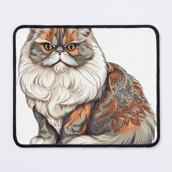 Item preview, Fluffy Persian PoshPet - Stylish Lapcats for Indoor Snuggles and Sandbox designed and sold by DooodleGod.