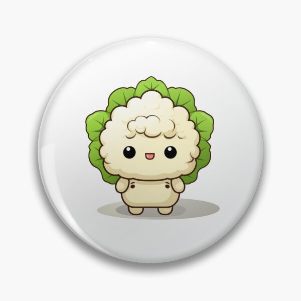 Item preview, Cute Kawaii Cauliflower Simplet designed and sold by PatternsFTW.