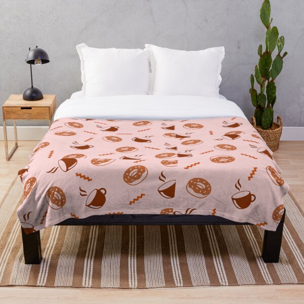 Item preview, Whimsical Coffee and Donuts Pattern designed and sold by WilDigitalFinds.