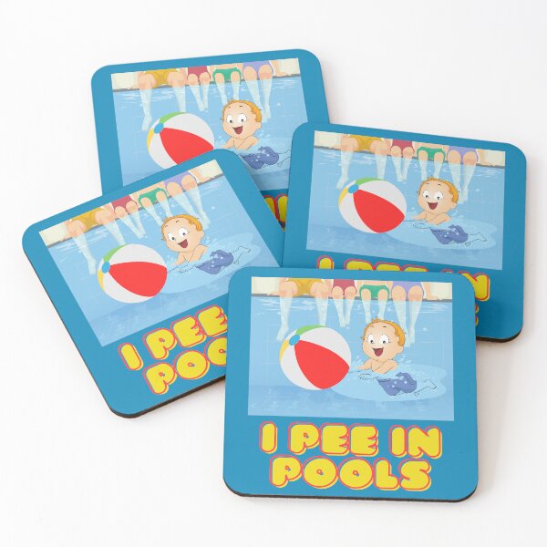 Item preview, I pee in pools swimming with friend and family all Summer at the beach and pools designed and sold by Shean Fritts.
