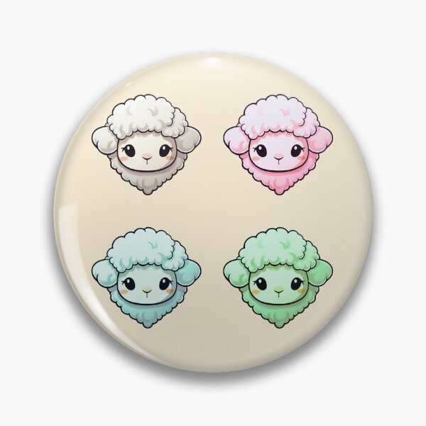 Item preview, Fluffy Cute Colorful Sheeps designed and sold by Rauens.