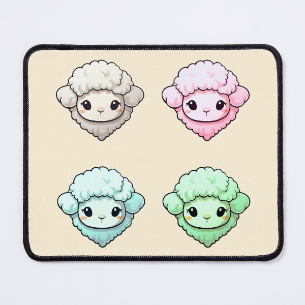 Item preview, Fluffy Cute Colorful Sheeps designed and sold by Rauens.