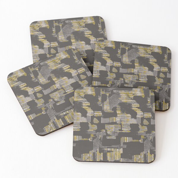 Item preview, Abstract stripes yellow gray designed and sold by Alessandro Remo Mazzoni Remotextiles.