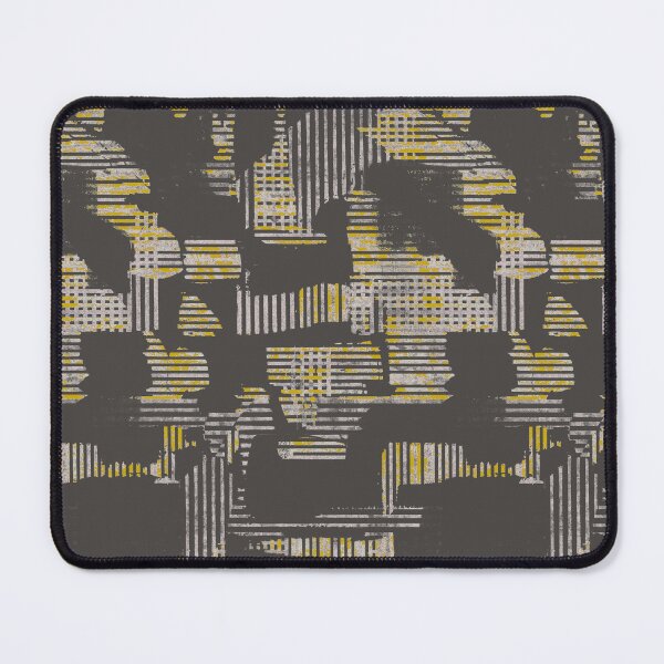 Item preview, Abstract stripes yellow gray designed and sold by Alessandro Remo Mazzoni Remotextiles.