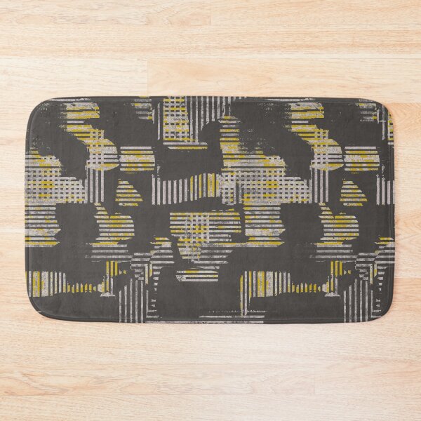 Item preview, Abstract stripes yellow gray designed and sold by Alessandro Remo Mazzoni Remotextiles.