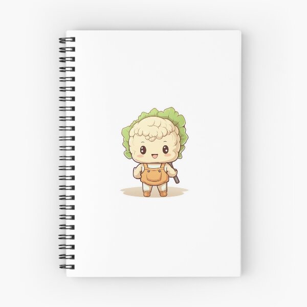 Item preview, Excited Kawaii Cauliflower Character designed and sold by PatternsFTW.