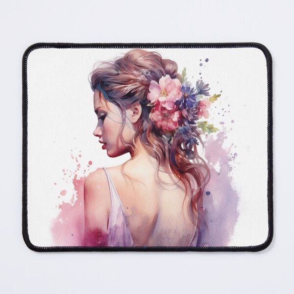 Item preview, Beautiful woman colorful flowers no2 designed and sold by LoveyBug78.