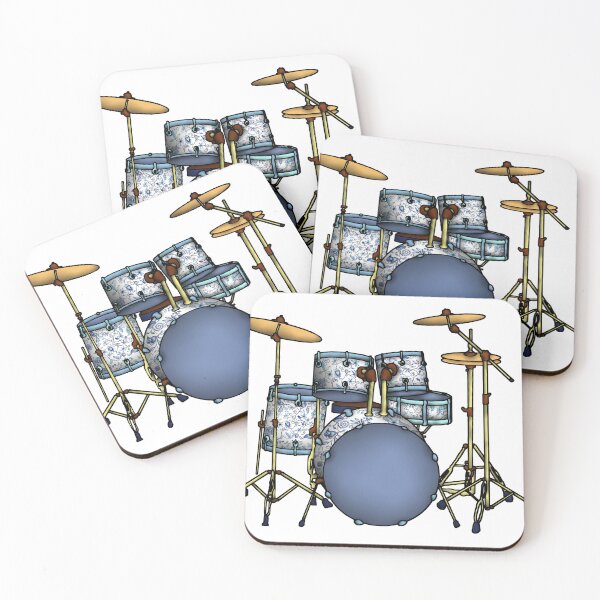Item preview, Blue Vintage Drum Set designed and sold by kamkam19.