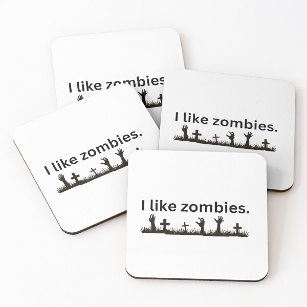 Item preview, I like zombies.  designed and sold by EmmasIrony.