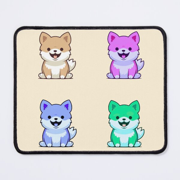 Item preview, Fluffy Cute Colorful Shiba Inu designed and sold by Rauens.