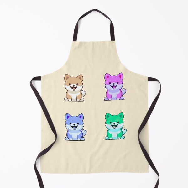 Item preview, Fluffy Cute Colorful Shiba Inu designed and sold by Rauens.