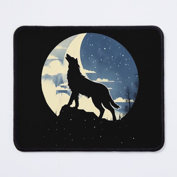 Artikelvorschau, Mondserenade: Schwarzer Wolf von Moon and Stars | Popkultur-Mashup entworfen und verkauft von BNCH44.