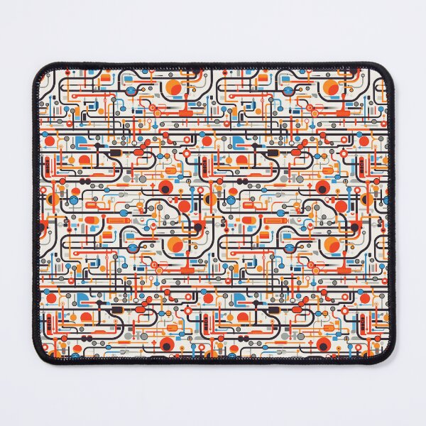 Item preview, Abstract London Underground & Overground Trains Repeating Seamless Pattern designed and sold by PatternsFTW.