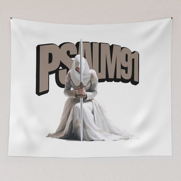 Item preview, "Shielded by Faith: The Warrior Nun's Strength in Psalm 91" designed and sold by KEN1ART.