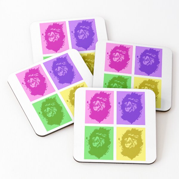 Item preview, Colorful lion art print designed and sold by TheBlackCircle.
