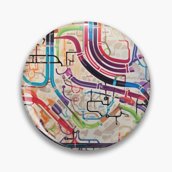 Item preview, Pattern Colorful Abstract London Underground & Overground Trains designed and sold by PatternsFTW.