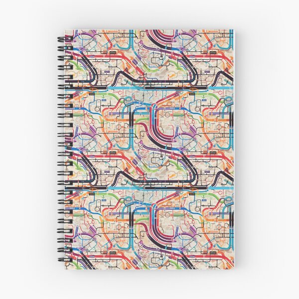 Item preview, Pattern Colorful Abstract London Underground & Overground Trains designed and sold by PatternsFTW.