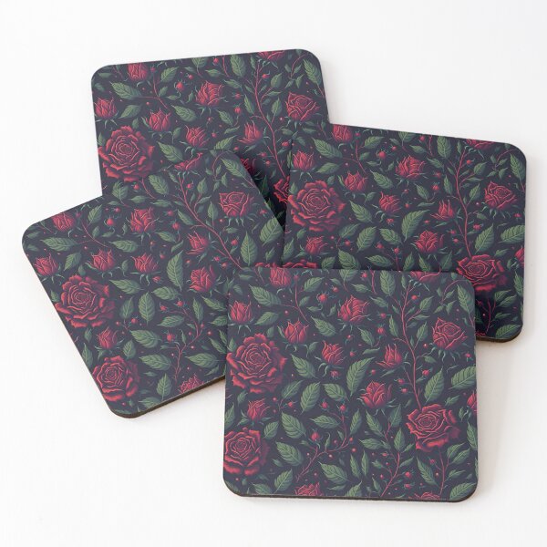 Artikelvorschau, Summer Wild Red Roses and Fruits entworfen und verkauft von ViralVibeLab.