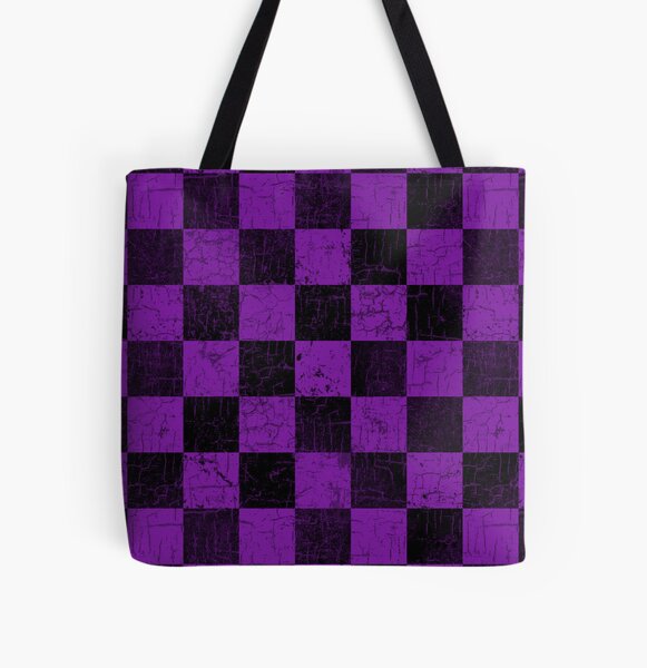 Item preview, Rustic Checkerboard, Distressed Grunge in Purple and Black designed and sold by JumpingCat.