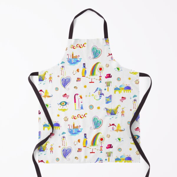 Item preview, Palyful figurative circus WHITE designed and sold by Alessandro Remo Mazzoni Remotextiles.