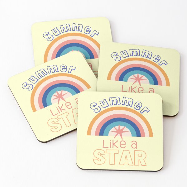 Item preview, Rainbow Starfish Summer Pink Vintage Beach Life designed and sold by Renata Illustrata.