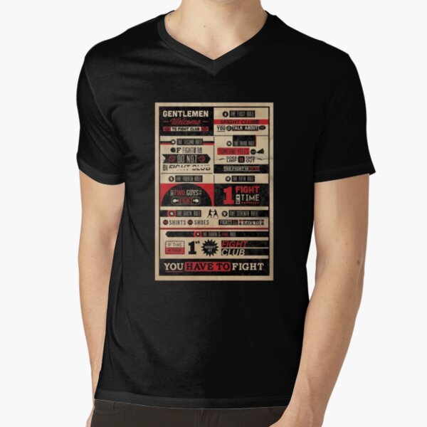 fight club rules t shirt
