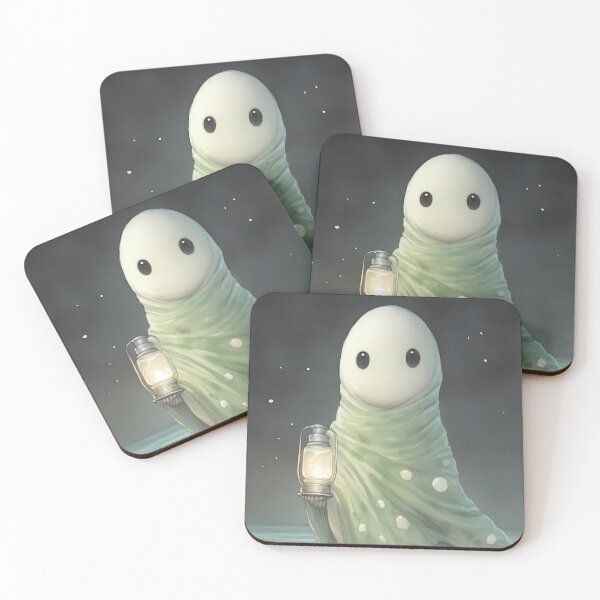Item preview, Ghost in a Robe Holding a Chandelier on the Shore: A Haunting Spectacle of Ephemeral Beauty designed and sold by SingularityGeek.