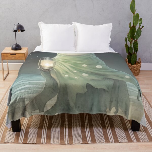 Item preview, Ghost in a Robe Holding a Chandelier on the Shore: A Haunting Spectacle of Ephemeral Beauty designed and sold by SingularityGeek.