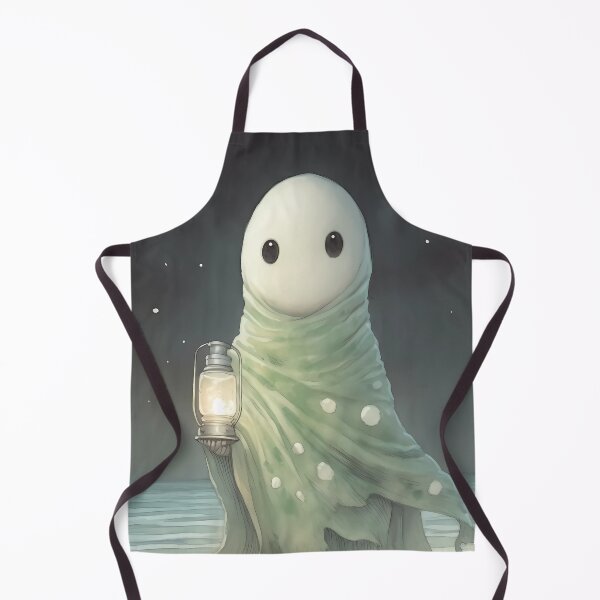 Item preview, Ghost in a Robe Holding a Chandelier on the Shore: A Haunting Spectacle of Ephemeral Beauty designed and sold by SingularityGeek.