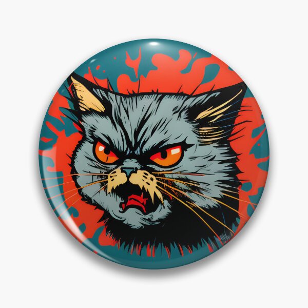 Item preview, Mean Evil Grumpy Angry Cat designed and sold by TrendTastic.