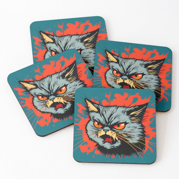 Item preview, Mean Evil Grumpy Angry Cat designed and sold by TrendTastic.
