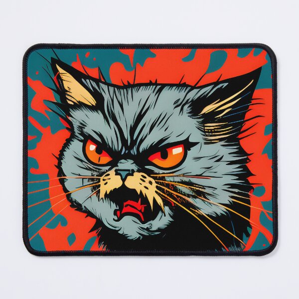 Item preview, Mean Evil Grumpy Angry Cat designed and sold by TrendTastic.