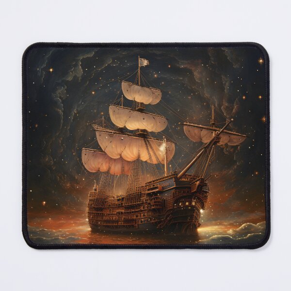 Item preview, Ship of the line in the ocean of space. designed and sold by Synthspace.