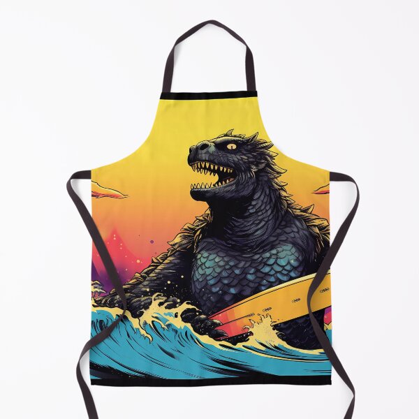 Item preview, Giant Radioactive Monster Emerging from the Sea with a Surfboard: The Epic Encounter of Chaos and the Waves designed and sold by SingularityGeek.