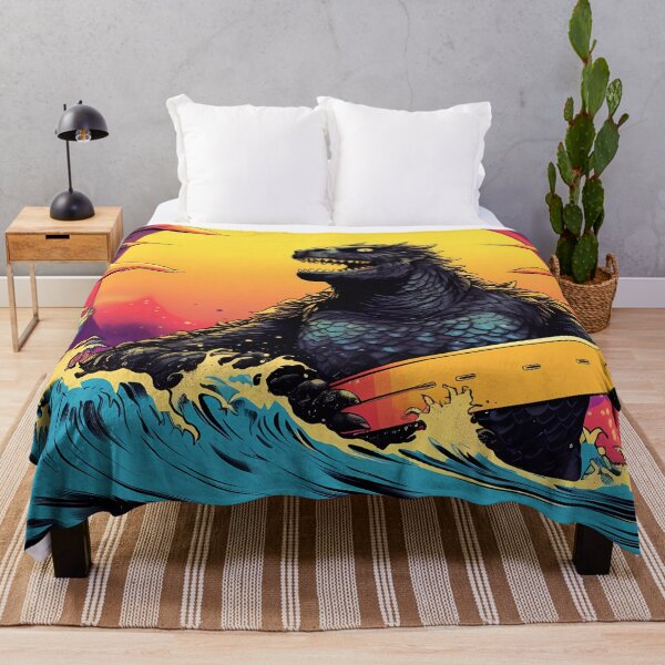 Item preview, Giant Radioactive Monster Emerging from the Sea with a Surfboard: The Epic Encounter of Chaos and the Waves designed and sold by SingularityGeek.