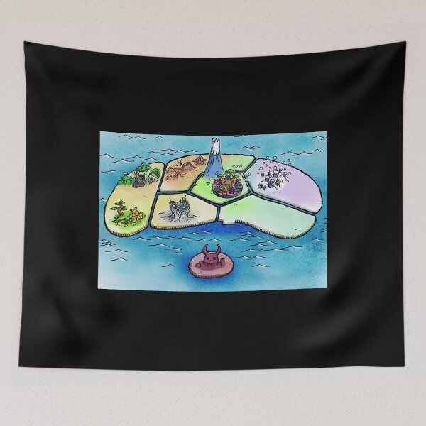 Item preview, map of wano country designed and sold by ddong-karima.