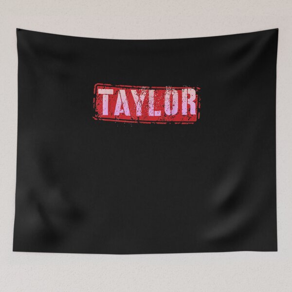 Item preview, Vintage TAYLOR Girls Name Grunge Pink Custom Birthday Lady 2 T-Shirt designed and sold by CummerataPenelo.