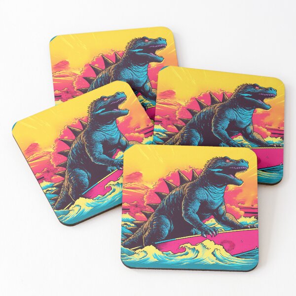 Item preview, Giant Summer Surfer Dinosaur: Catching the Waves with Prehistoric Style and Sun-kissed Adventure designed and sold by SingularityGeek.