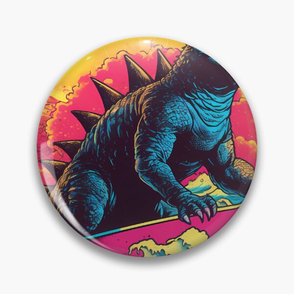 Item preview, Giant Summer Surfer Dinosaur: Catching the Waves with Prehistoric Style and Sun-kissed Adventure designed and sold by SingularityGeek.