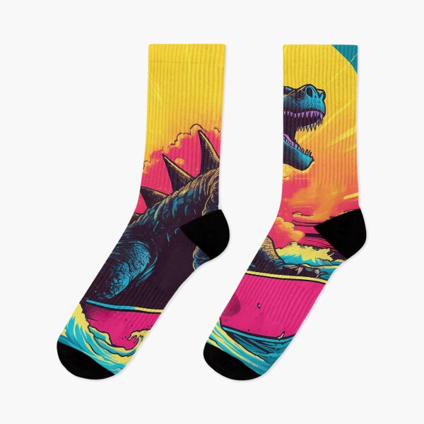 Item preview, Giant Summer Surfer Dinosaur: Catching the Waves with Prehistoric Style and Sun-kissed Adventure designed and sold by SingularityGeek.