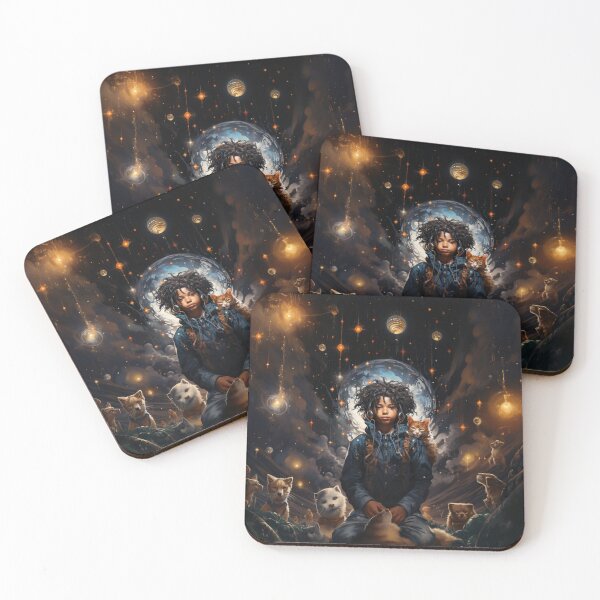 Item preview, Locx world furry, cosmic background designed and sold by Galux-co.